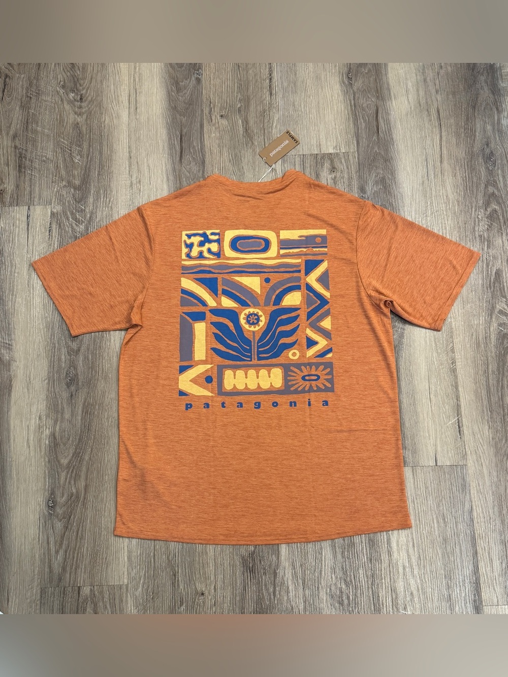 Patagonia Men’s M Capilene Cool Daily Orange Graphic T-Shirt
